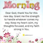 Powerful Good Morning Prayers with flowers